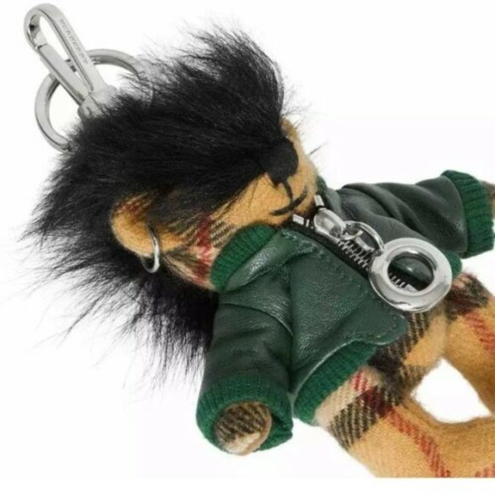 Burberry Thomas Bear 🐻 Charm Biker Keychain Bag - Picture 3 of 8